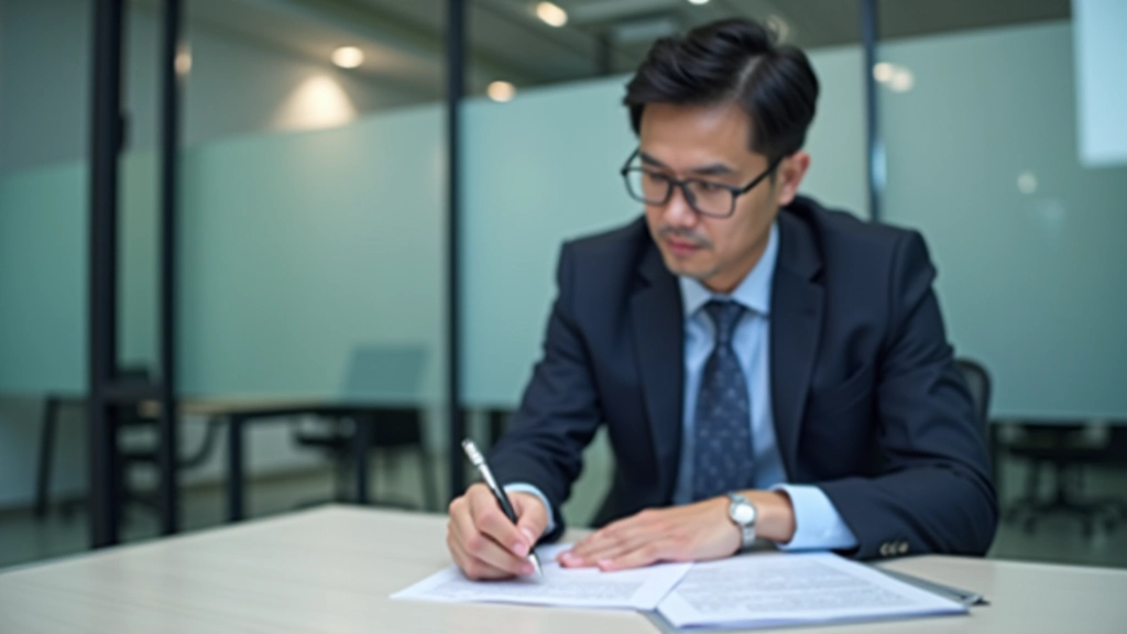 Business owner reviewing financial reports and cash flow projections at modern office desk, strategic planning documents